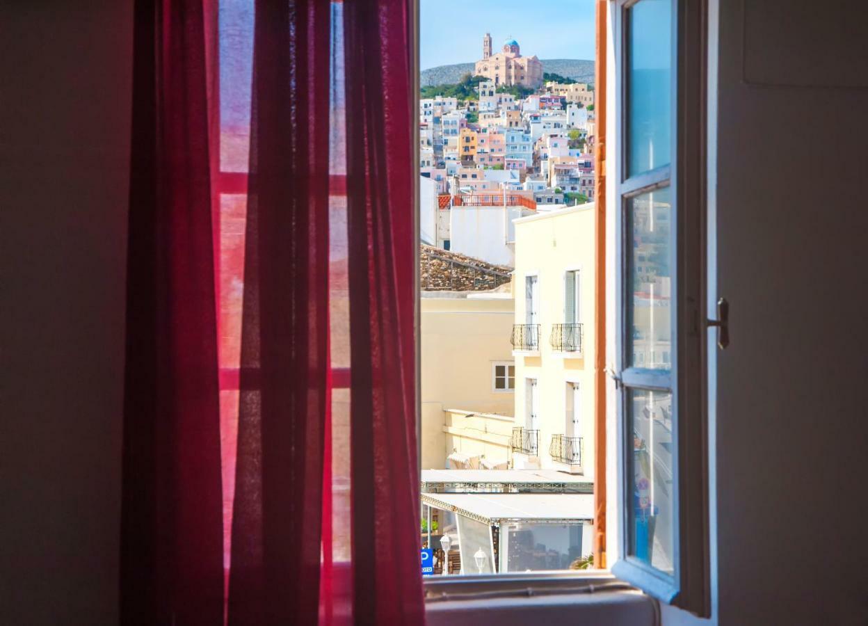 Kymata Hotell Ermoúpoli Eksteriør bilde